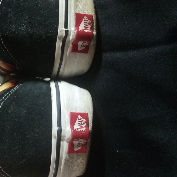 Vans Mens Flame Old Skool Black with yellow sz. 12 - Picture 3 of 16